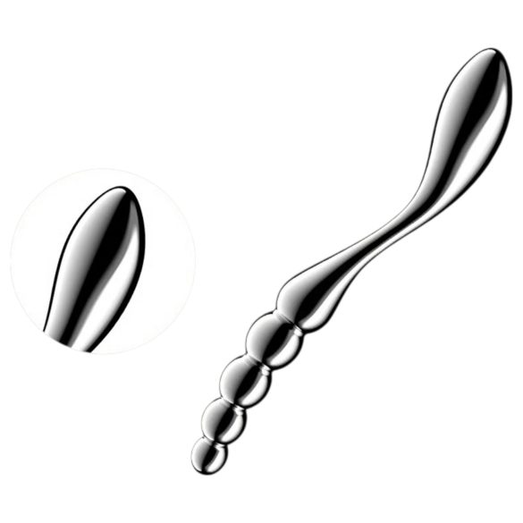 Satisfyer Star Force 1 – Stalen Dildo met Balletjes (Zilver)