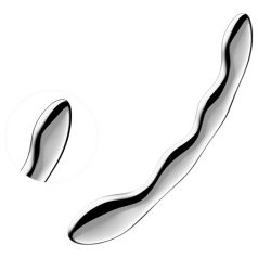 Satisfyer Cosmic Crest 2 - golvend stalen dildo (zilver)