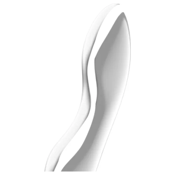 Satisfyer Cosmic Crest 2 - metalen dildo - gebogen golfvorm - zilver