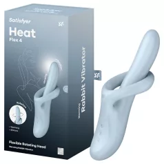   Satisfyer Heat Flex 4 - verwarmende vibrator met clitorisstimulator (blauw)