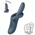 Satisfyer Heat Flex 4 - flexibel vibrator met verwarmde clitorisarm - grijs