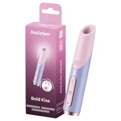 Satisfyer Bold Kiss - luchtdruk lipstick vibrator (roze)