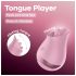 Satisfyer Tongue Player - clitorisstimulator - tongvorm - siliconen - roze