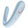 Satisfyer Double Classic - partner vibrator (blauw)