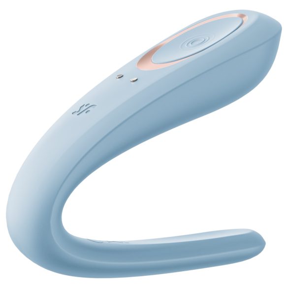 Satisfyer Double Classic - partner vibrator (blauw)