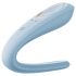 Satisfyer Double Classic - partner vibrator (blauw)