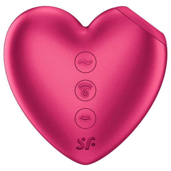 Satisfyer Cutie Heart - luchtdruk clitorisstimulator - siliconen - roze