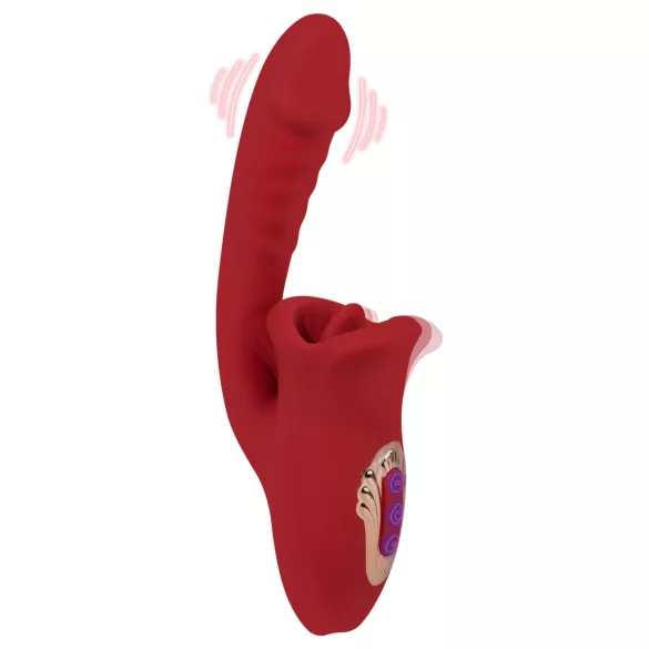EIS Passion Lips - G-spot vibrator met likfunctie - rood