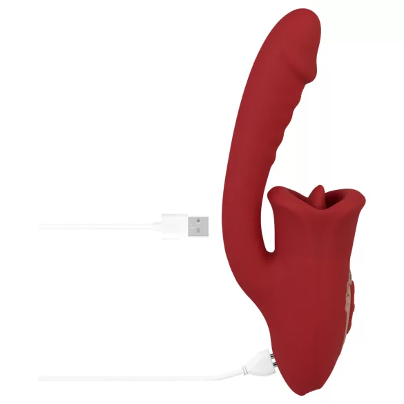 EIS Passion Lips - G-spot vibrator met likfunctie - rood