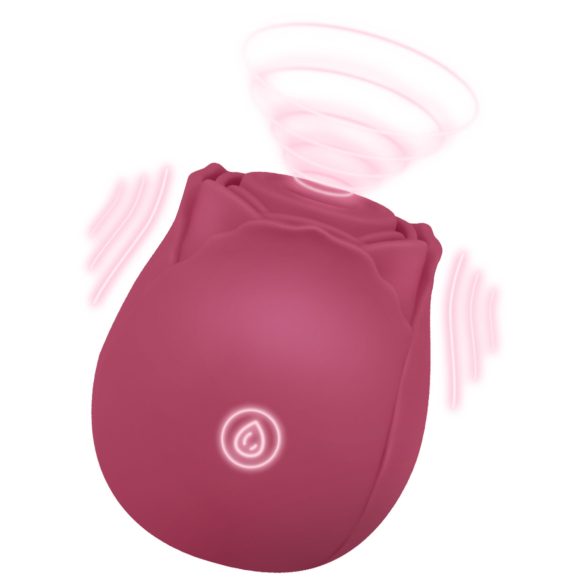 EIS Blush&Bloom - clitoris vibrator met zuigfunctie en vibratie - rood