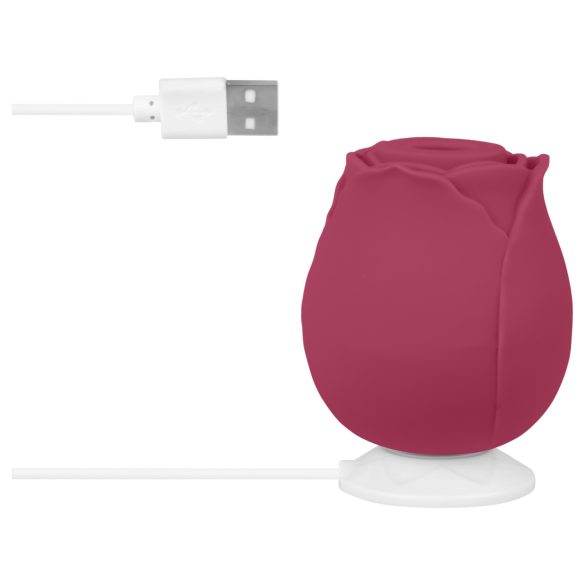 EIS Blush&Bloom - clitoris vibrator met zuigfunctie en vibratie - rood