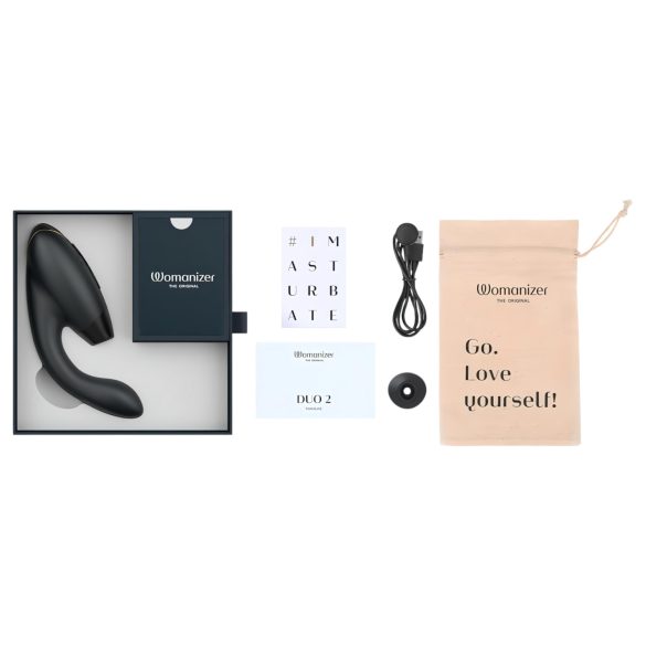 Womanizer Duo 2 - duo vibrator - G-spot stimulatie - zwart