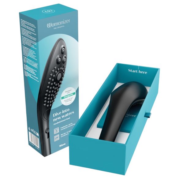 Womanizer Wave - douchekop massager - zwart
