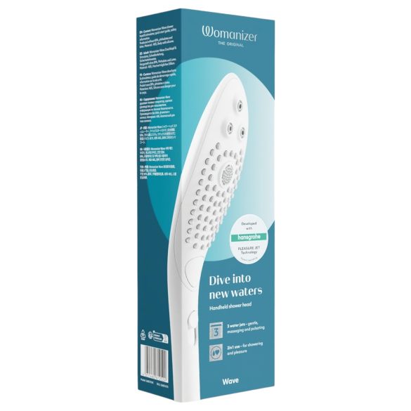 Womanizer Wave - douchekop massager (wit)