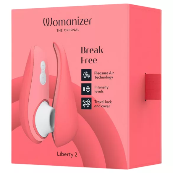 Womanizer Liberty 2 - luchtdruk clitorisstimulator - oplaadbaar - roze
