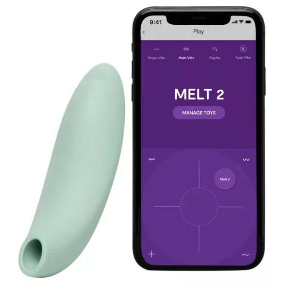 We-Vibe Melt 2 - App-gestuurde luchtdruk clitorisstimulator (turkoois)