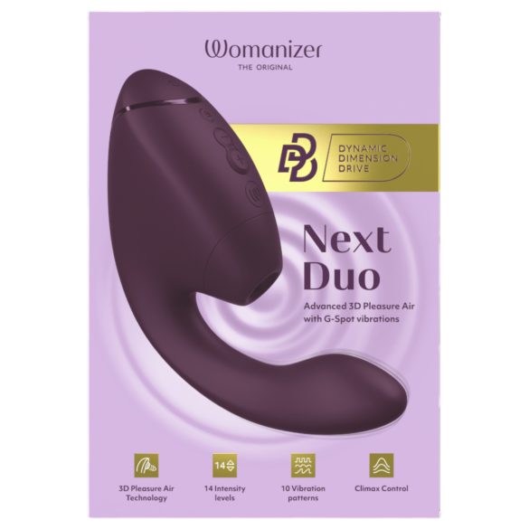 Womanizer Next Duo - G-spot vibrator en clitorisstimulator - paars