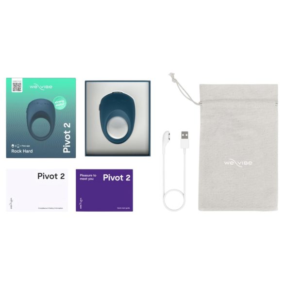 We-Vibe Pivot 2 - slimme vibrerende penisring (blauw)