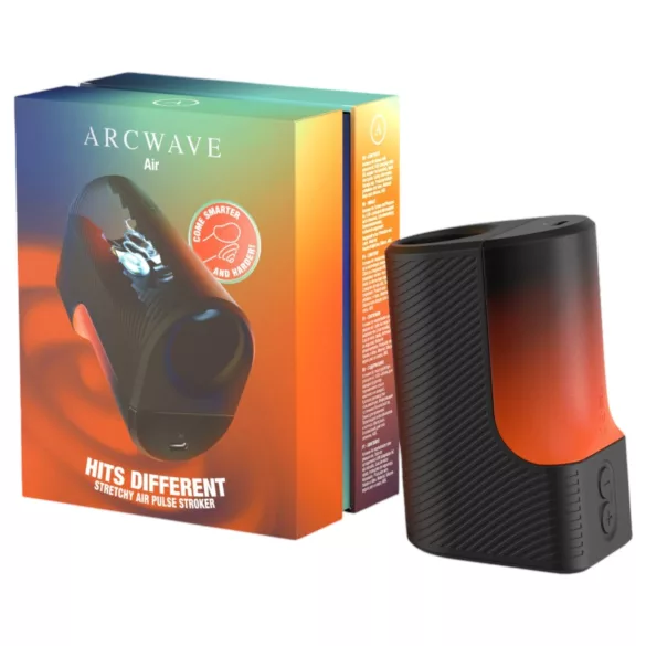 Arcwave Air - luchtdruk, rekbare oplaadbare masturbator (zwart)