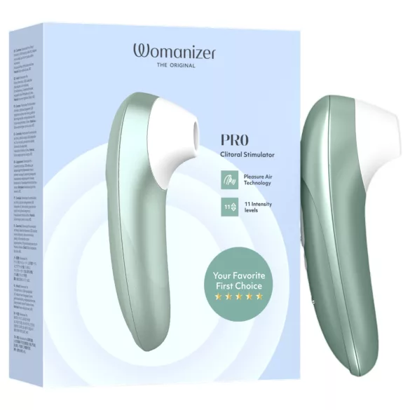 Womanizer Pro - luchtdruk clitorisstimulator (groen)