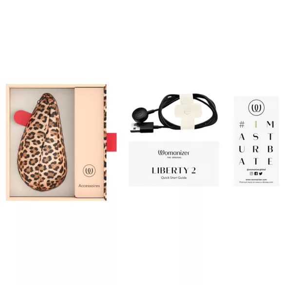 Womanizer Liberty 2 - luchtdruk clitorisstimulator (luipaard)
