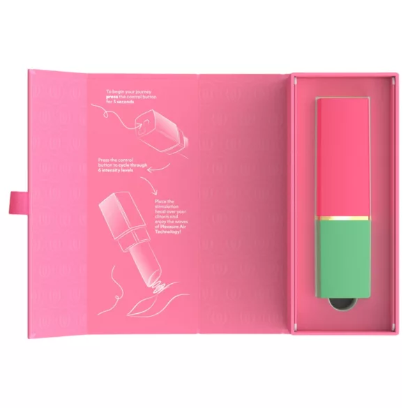 Womanizer Beauty - luchtdruk clitorisstimulator in lipstickvorm (groen)