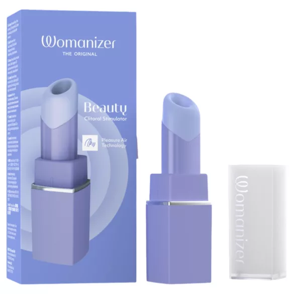 Womanizer Beauty - luchtdruk-csitorisstimulator in lippenstiftvorm (paars)