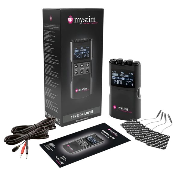 mystim Tension Lover 2 - elektro stimulatie set - digitaal - zwart