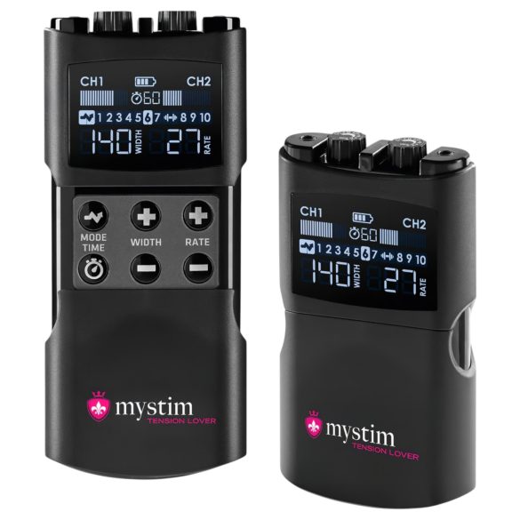 mystim Tension Lover 2 - elektro stimulatie set - digitaal - zwart