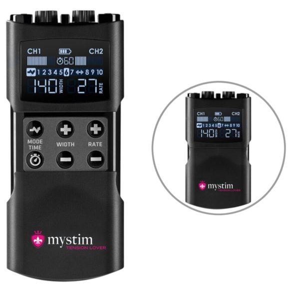mystim Tension Lover 2 - elektro stimulatie set - digitaal - zwart