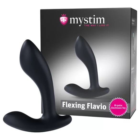 Mystim Flexing Flavio - elektro prostaat vibrator - zwart