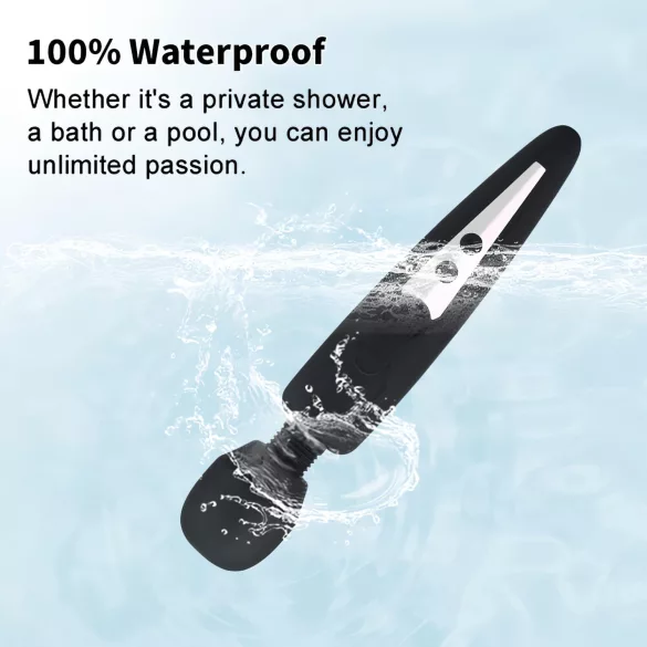Mrow - oplaadbare waterproof vibrator - massager - zwart