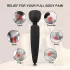 Mrow - oplaadbare waterproof vibrator - massager - zwart