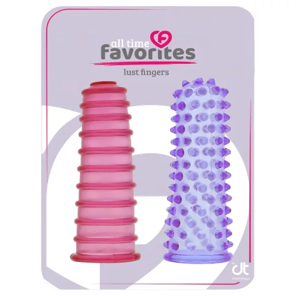 All time Favorites - vingerhoesjes set - 2 stuks - roze/paars