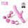 Magic Stick - vibrator met verwisselbare koppen (roze)