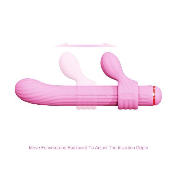 Magic Stick - vibrator met verwisselbare koppen (roze)