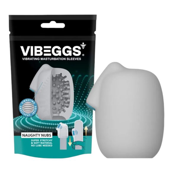 VIBEGGS - Vibrerend masturbatie-ei - Met nopjes - Wit