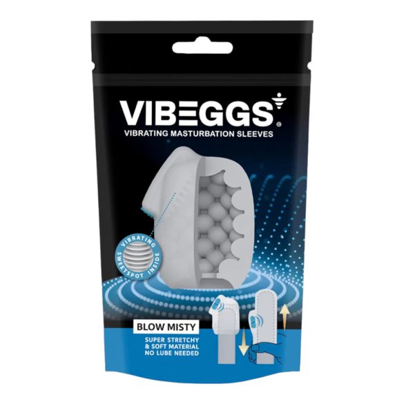 VIBEGGS Blow Misty - vibrerend masturbatorei - wit