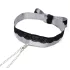 Vijftig tinten grijs Play Nice - tepelklemmen met halsband (zilver)