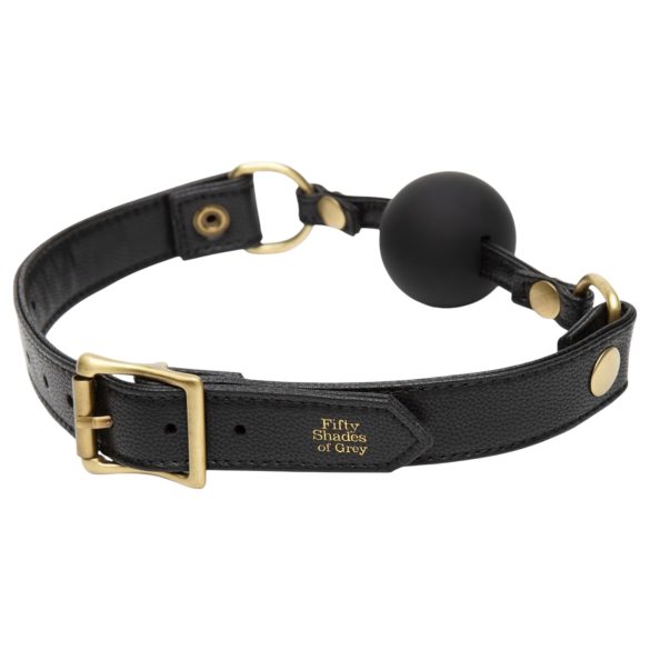 Fifty Shades of Grey - bitgag - verstelbaar leer - zwart