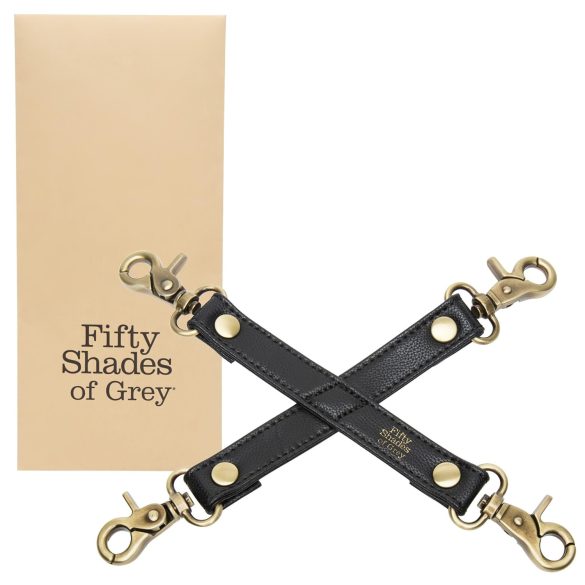Fifty Shades of Grey - bondage kruisband - verstelbaar - zwart