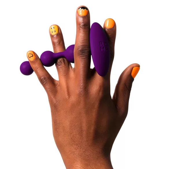 ROMP Amp - anaal dildo met noppen - siliconen - paars