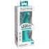 Dillio Vrolijke Vijf - siliconen dildo (15cm) - turkoois