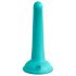 Dillio Vrolijke Vijf - siliconen dildo (15cm) - turkoois