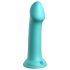 Dillio Grote Held - zuignap dildo (17 cm) - turkoois