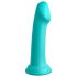 Dillio Grote Held - zuignap dildo (17 cm) - turkoois