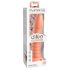 Dillio Wild Thing - geribbelde dildo (19cm) - oranje