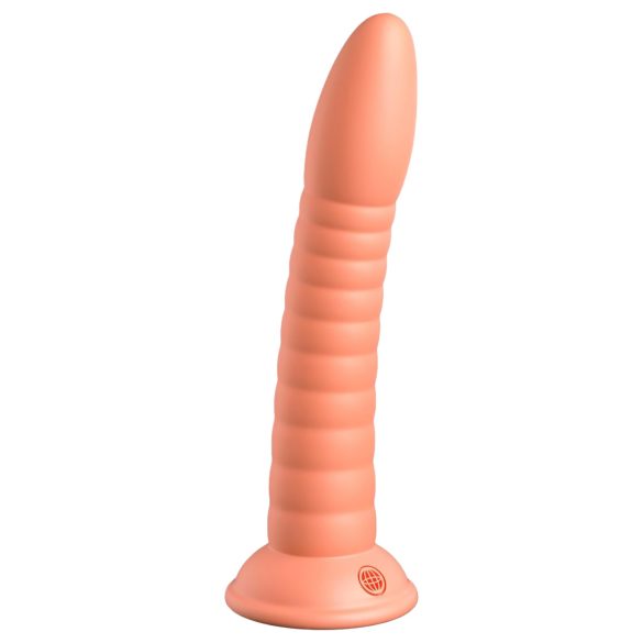 Dillio Wild Thing - geribbelde dildo (19cm) - oranje