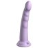 Dillio Slim Seven - Paarse stimulator dildo met zuignap (20cm)
