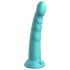 Dillio Slim Seven - turquoise zuignap dildo (20cm)